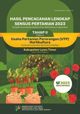 Hasil Pencacahan Lengkap Sensus Pertanian 2023 - Tahap II Usaha Pertanian Perorangan (UTP) Hortikultura Kabupaten Luwu Timur