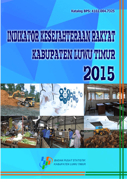 Indikator Kesejahteraan Rakyat Kabupaten Luwu Timur 2015